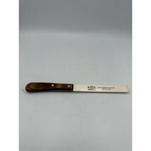 Vintage High Carbon Stainless Paring Knife w/ Wooden Handle USA Made Rada Sleeve